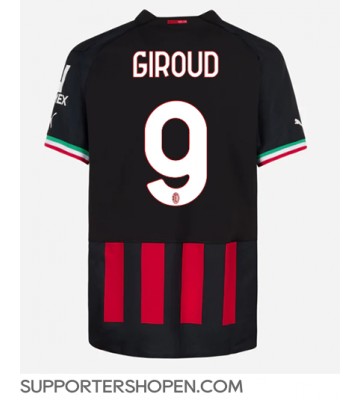 AC Milan Olivier Giroud #9 Hemma Matchtröja 2022-23 Kortärmad